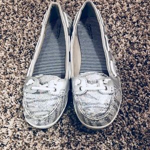 Girls Sparkly Slip On’s